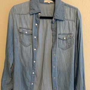 Denim button up